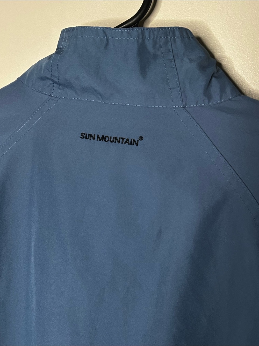 Sun Mountain Medalist Golf Club Hobe Sound Quarter Zip Windbreaker Jacket Blue M - Picture 8 of 13
